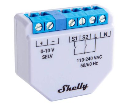 Przycisk inteligentny Shelly Inteligentny Ściemniacz światła WiFi Plus 0-10V Dimmer